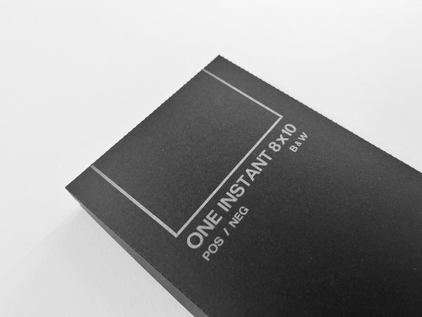 ONE INSTANT 8x10 POS/NEG B&W § Beta Test Edition